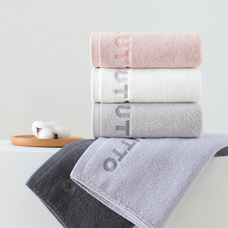 soft absorbent cotton face towel